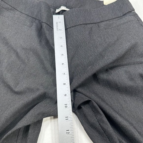 Studio Works Women's Size 16 Petite Briggs Pant Slimming Striped Black Charcoal - Picture 12 of 16